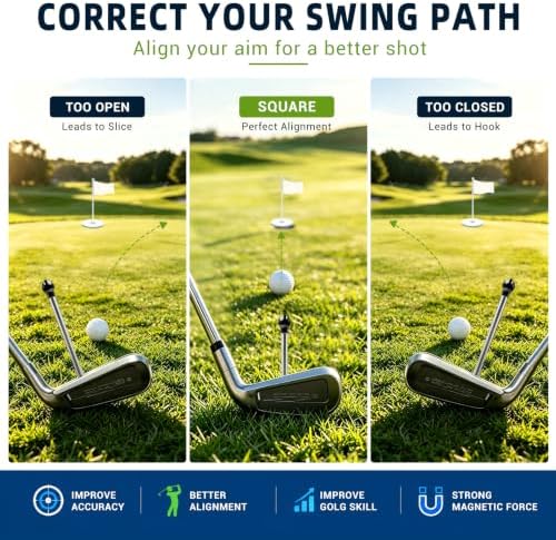 Golf Magnetic Alignment Rods, Golf Alignment Sticks, Golf Training Aid - Image 4
