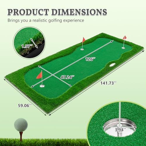 Golf Putting Green Mat Professional Practice Mat - Image 4