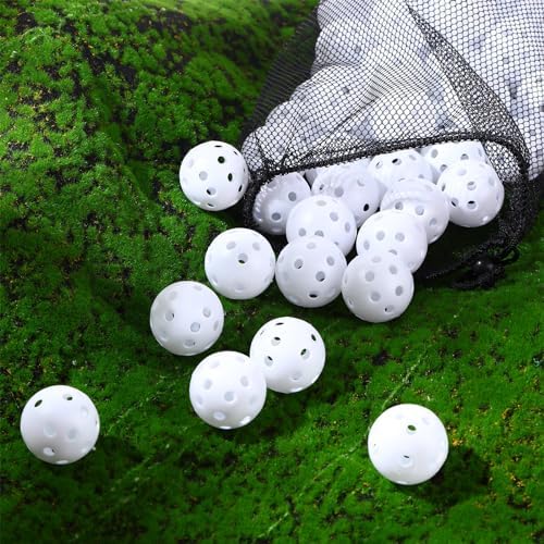 MiniInflat 80 Pcs Practice Golf Balls Plastic 42mm - Image 5