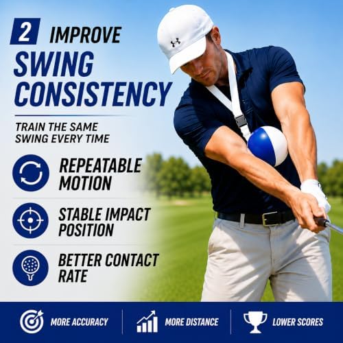 Golf Swing Trainer Ball, Arm Connection Golf Training Aid - Image 6