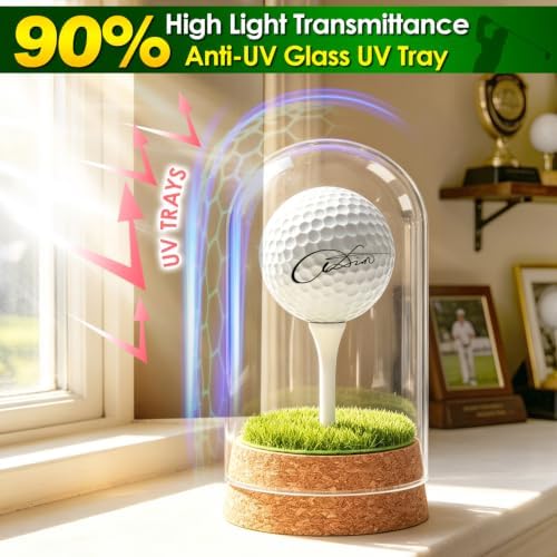 Real Glass Golf Ball Display Case 2pcs - Image 3