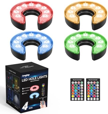 KINGTOP Rechargeable LED Golf Hole Lights by KingtopGolf