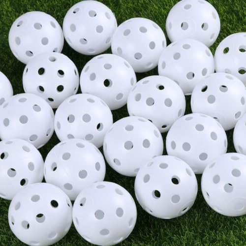 Kichvoe 24pcs White Air Flow Hollow Golf Practice Balls - Image 6