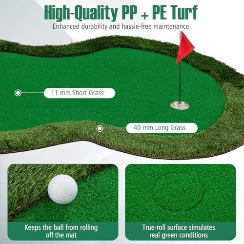 ULTIMATE 10FT Golf Putting Green, Golf Training Mat - Image 3