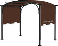 200x103 in Pergola Canopy Replacement Shade Cover Only, Coffee | Fits 10x10 ft by Iheqard
