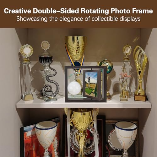 Golfball Display Frame Including Round Golfball Display Box and 4x6 Rotatable - Image 6
