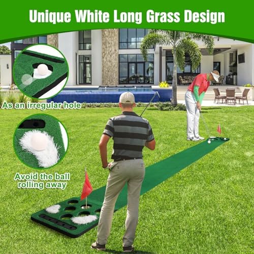 Golf Putting Game Set, Putting Green Mat - Image 3