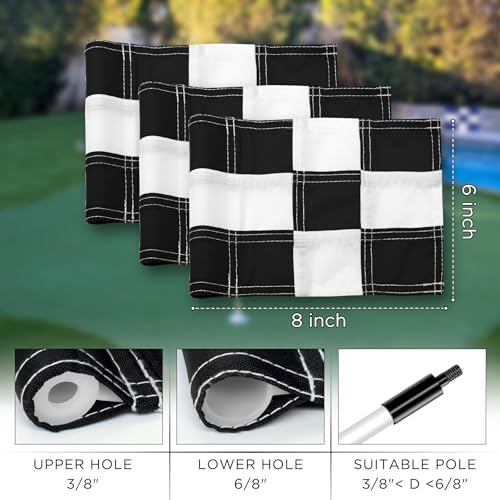 KINGTOP Checkered Mini Golf Flags - Image 3