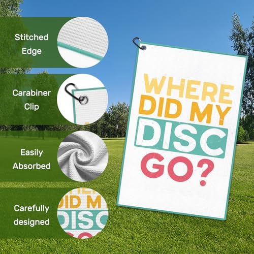 Where Did My Disc Go Golf Towel - Image 3