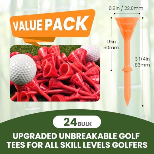 FINGER TEN Golf Tees Plastic 3 1/4 Inch 12/24/60 Pack - Image 3