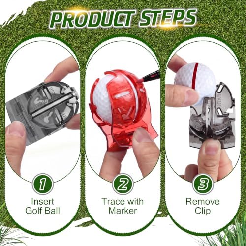 Outus 2 Pcs Golf Ball Marking Stencil Alignment Liner - Image 3