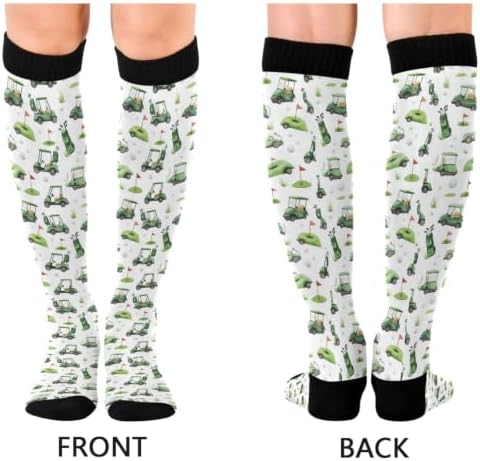 White Baseballs Stitching Compression Sock - Image 2