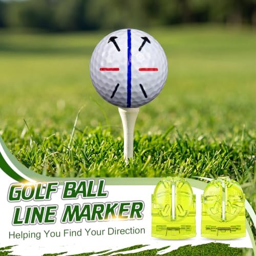 Outus 2 Pcs Golf Ball Marking Stencil Alignment Liner - Image 2