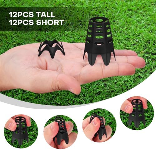 Golf Simulator Tees, 24 Pack, 12 Tall 12 Short Golf Tees - Image 2