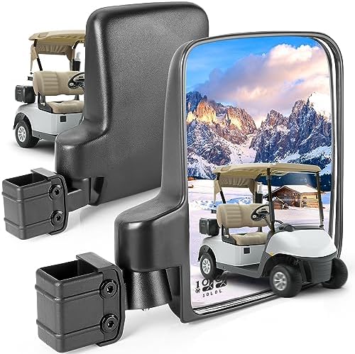 Golf Cart Side Mirrors No Drilling by 10L0LGolfCartPartsMall