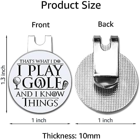 Hafhue That's What I Do I Play Golf Golf Ball Marker - Image 2