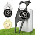 Golf Divot Tool with 2 Personalized Letter Ball Marker, 2 Magnetic Clip by Unknown