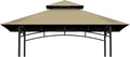5x8Ft Grill Gazebo Replacement Top, Khaki Canopy Top Cover Only | Double-Layer by COVBOARD