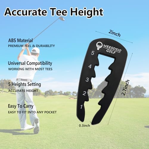 Adjustable Golf Tee Height Tool Outdoor Golf Training Aid Precision Tee Height - Image 6