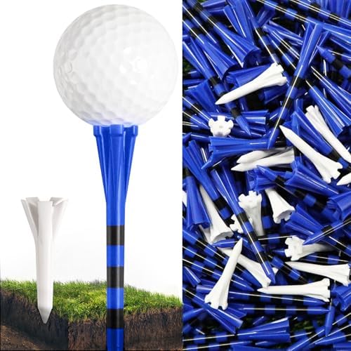 FINGER TEN Golf Tees Plastic 100 Pack by FINGERTENSport