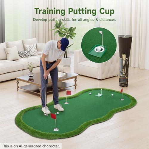 Golf Putting Green, Golf Practice Putting Mat, Professional Large Golf Training - Image 6