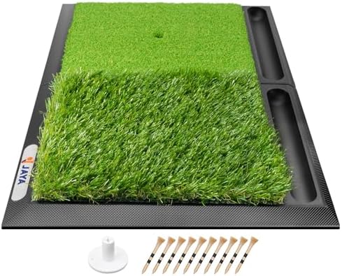 JAYA Golf Hitting Mat with Heavy Rubber Base, Foldable Golf Practice Mat by JAYASPORTS