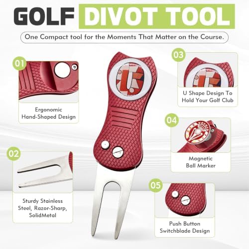 5-in-1 Fold Golf Divot Tool - Image 2