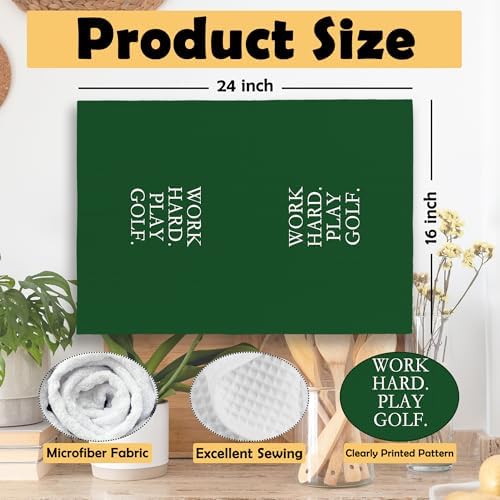 Golf Kitchen Towels, Golf Lover Gifts Hand Towels - Image 6