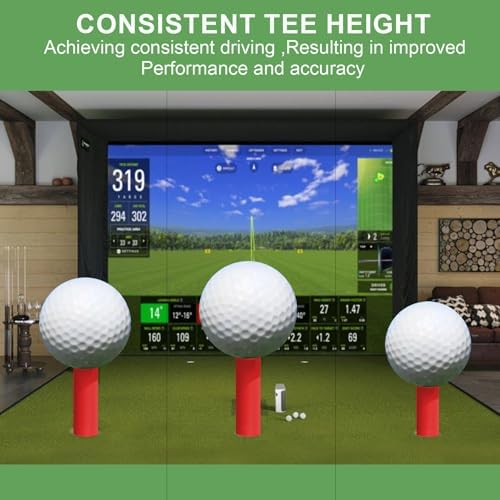 8 Pcs Rubber Golf Tees for Mats, Driving Range & Simulator Use - Image 4