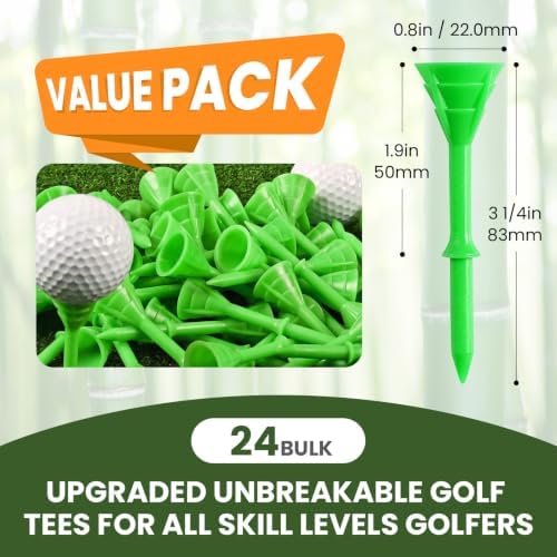 FINGER TEN Golf Tees Plastic 3 1/4 Inch 12/24/60 Pack - Image 3