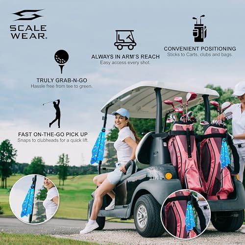 Magnetic Microfiber Waffle Golf Towel Large 16"x24" Clean - Image 5