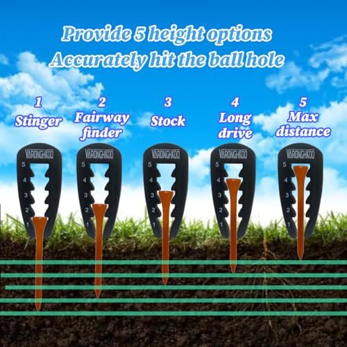 5/10PCS Adjustable Golf Tee Height Tool ProSet, Golf Accessories, Golf Training - Image 3