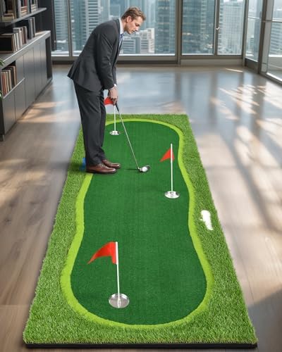 Golf Putting Green, Large Practice Putting Mat - Image 7