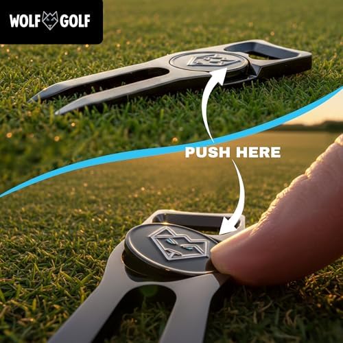 Wolf Golf Towels Divot Repair Tool | 5-in-1 Premium Divot Tool - Image 6