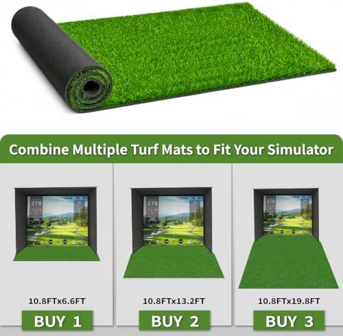 8mm High Golf Simulator Turf Mat - Image 3