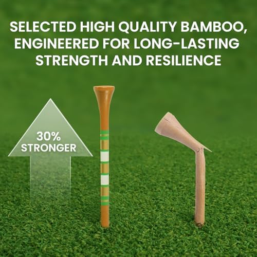Premium Bamboo Wood Golf Tees Unique Box Design 18-Pack Per Box Value 18/72/180 - Image 6