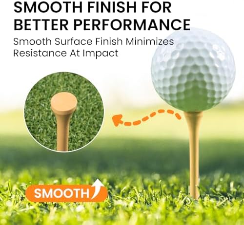 FINGER TEN Golf Tees Wood Bulk - Image 3