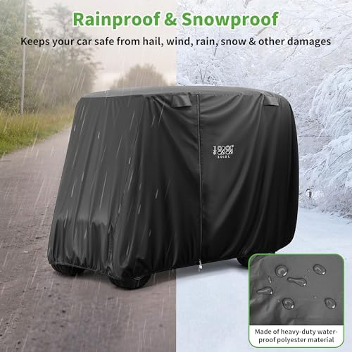 10L0L Universal 2-4 Passenger Golf Cart Cover - Image 4