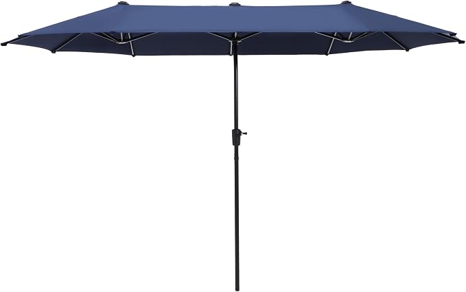 13 ft Large Double-Sided Patio Umbrella, Outdoor Umbrella, Market Umbrella by HERASPALACE