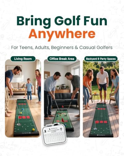 GIRAFFYCO Golf Putting Mat Set, Indoor Golf Game - Image 2