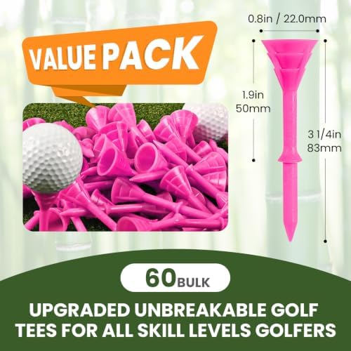 FINGER TEN Golf Tees Plastic 3 1/4 Inch 12/24/60 Pack - Image 3