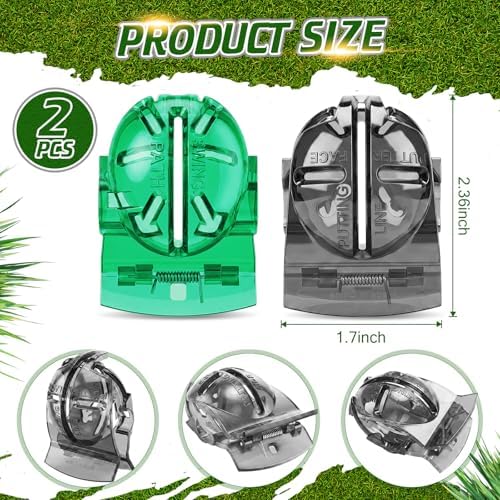Outus 2 Pcs Golf Ball Marking Stencil Alignment Liner - Image 3