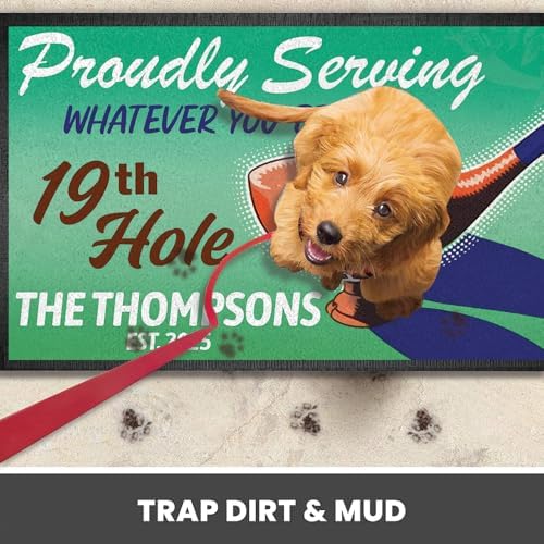 Personalized Golf Doormat – Retro 19th Hole Welcome Mat - Image 5