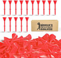 FINGER TEN Unbreakable Golf Tees Plastic 3 1/4 inch 50/100 Pack by FINGERTENSport