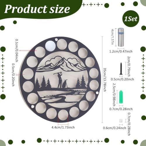 UNICRAFTALE 18 Golf Ball Display Case Wall Decor - Image 3