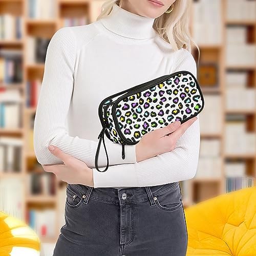 ZAZYXTJ Leopard Print Pencil Case Large Capacity Pencil Pouch - Image 7