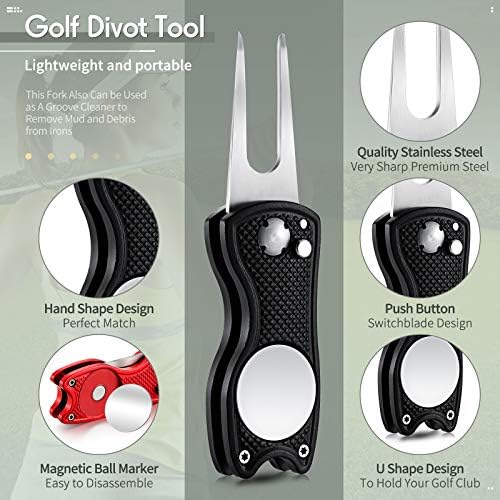 Skylety 4 Pcs Golf Divot Repair Tool Foldable - Image 3