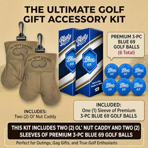 Funny Nut Caddy Blue 69 Golf Ball Holder - Image 2