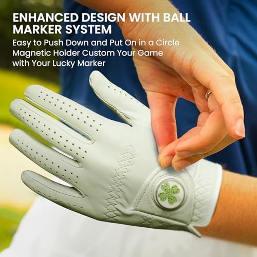 FINGER TEN Golf Gloves Women Cabretta Leather 1 Pack - Image 4