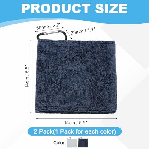 Small Microfiber Golf Towel, Pocket Golf Ball Towel - Image 2